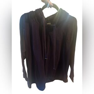 Cupio Women's Purple Hoodie  Longsleeve Casual Stretch Oversized 2X